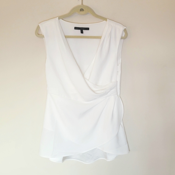 White House Black Market White Sleeveless Top - Picture 5 of 11